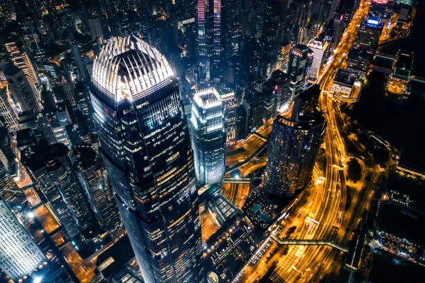 夜晚的香港