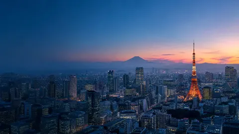 黄昏的东京
